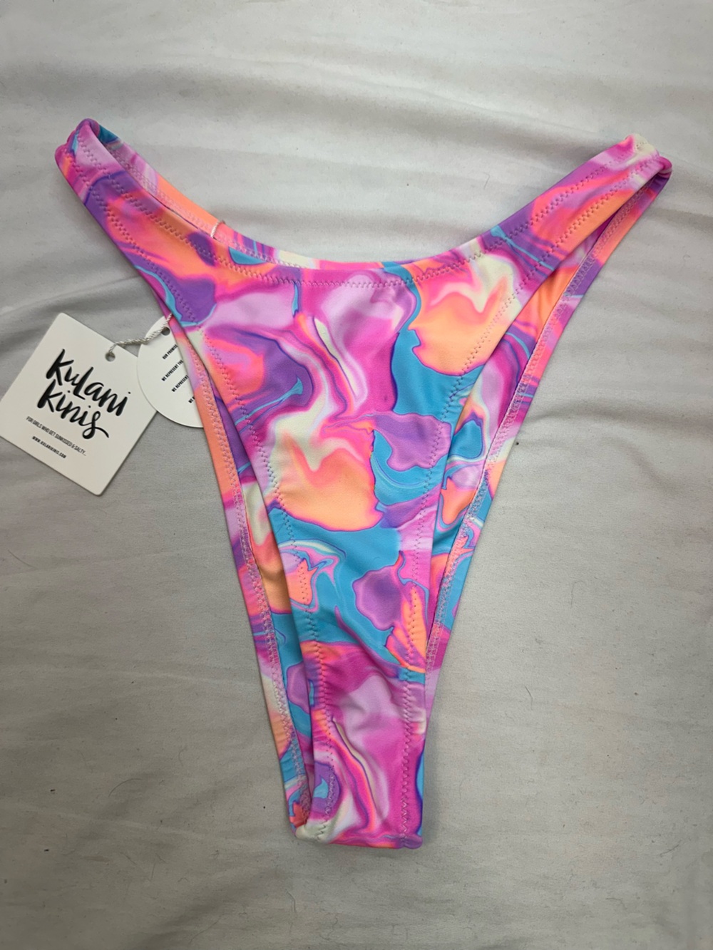 Kulani Kinis High Leg Cosmic Coast Bikini Bottom S NWTS